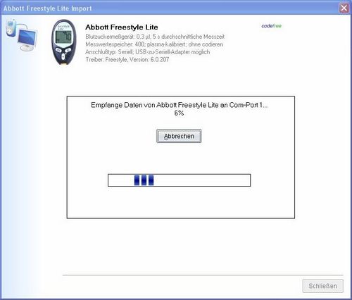 SiDiary - Diabetes-Programm - Meßgeräte-Treiber